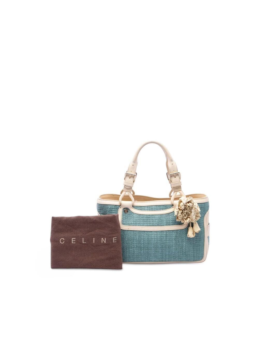 Celine Raffia Boogie Handbag Pre-Loved #330342C51B - Picture 7 of 7